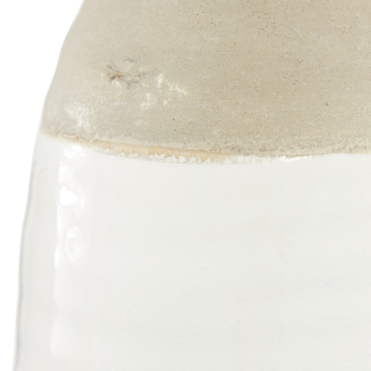 Gray Stoneware Coastal Style Vase